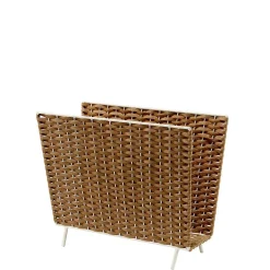 Wohnen Rattanmöbel*42x35x20 Zeitungsständer aus Kunstrattan Beige - Julesta