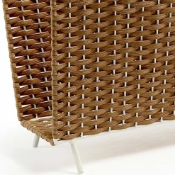 Wohnen Rattanmöbel*42x35x20 Zeitungsständer aus Kunstrattan Beige - Julesta