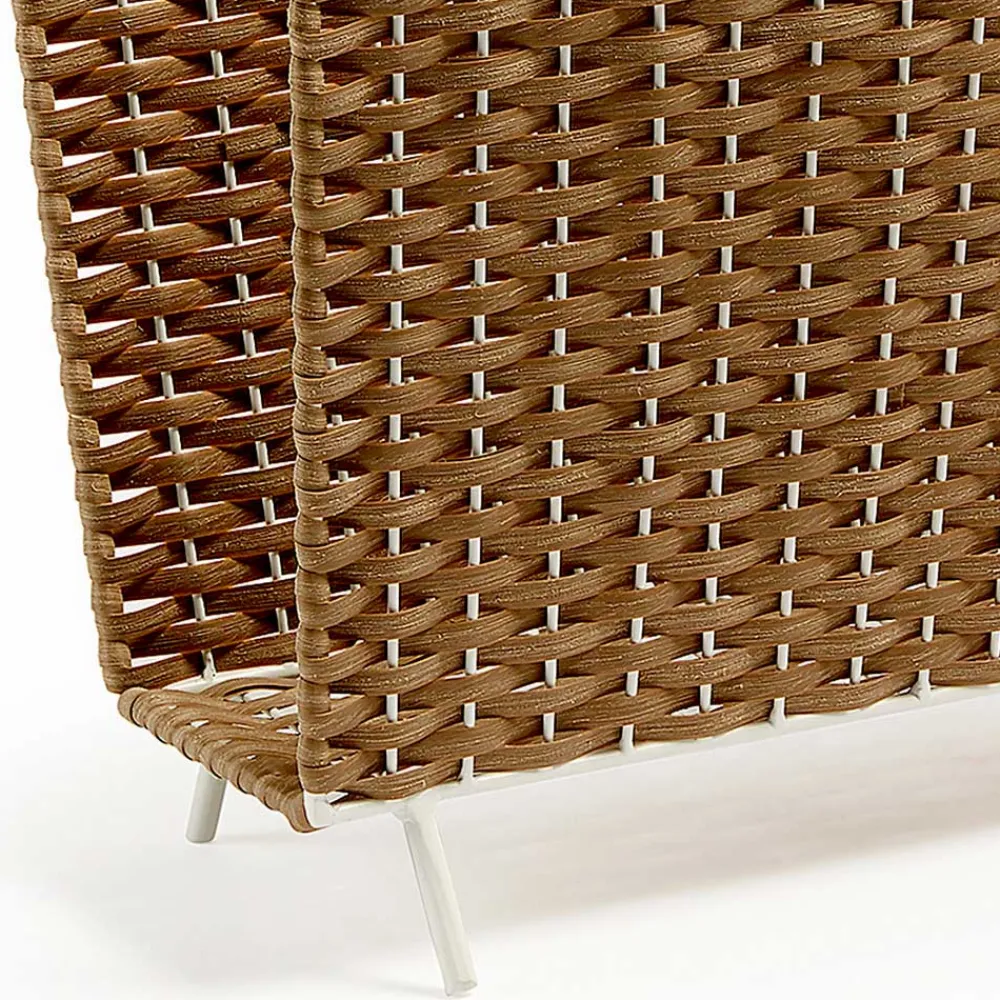 Wohnen Rattanmöbel*42x35x20 Zeitungsständer aus Kunstrattan Beige - Julesta