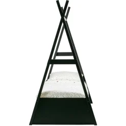 Wohnen Kinderbetten*111x209x212 Zelt Kinderbett in Schwarz - Loytina