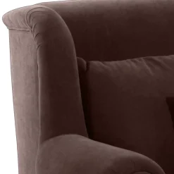 Wohnen XXL Polstersessel in Braun Velours - Snoud