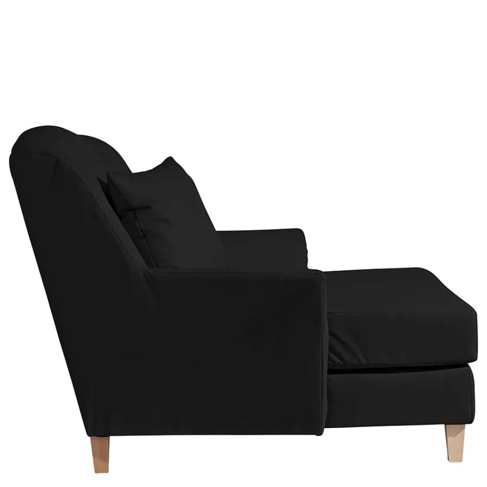 Wohnen Sessel & Hocker|Sessel*XXL Sessel in Schwarz und Buche - Presto