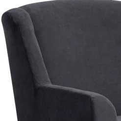 Wohnen XXL Velours Sessel in Anthrazit - Renero