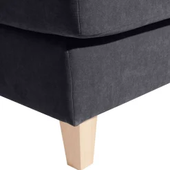 Wohnen XXL Velours Sessel in Anthrazit - Renero