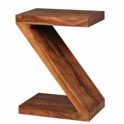 Wohnen Z-Design Beistelltisch Hoslo aus Holz mit Klarlack