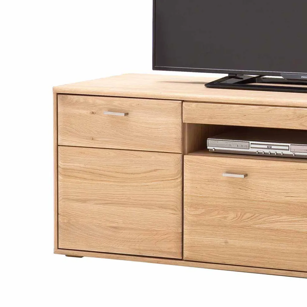 Wohnen Zeitloses TV Element in Eiche Bianco - Vernella