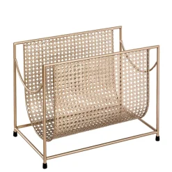 Wohnen Retro Möbel*Zeitungsständer aus Stahl in Gold - Cinema