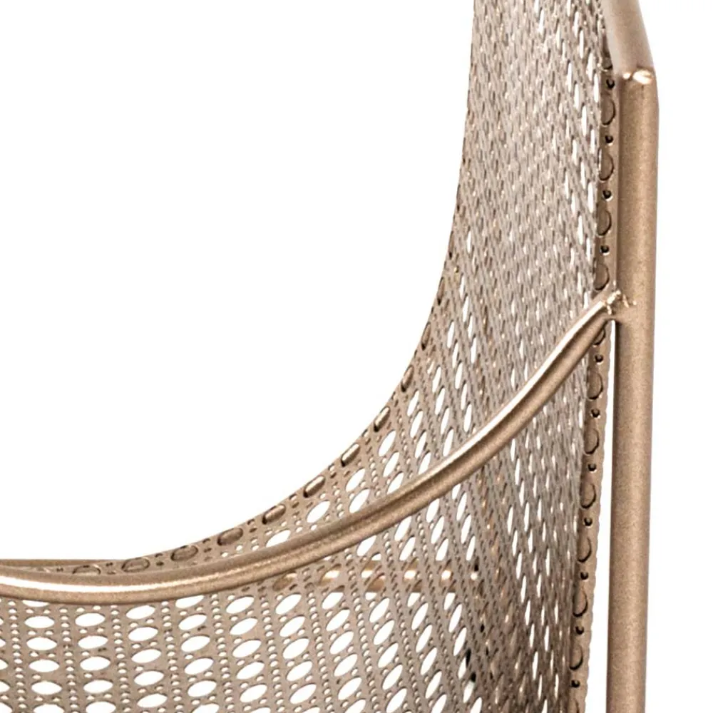 Wohnen Retro Möbel*Zeitungsständer aus Stahl in Gold - Cinema