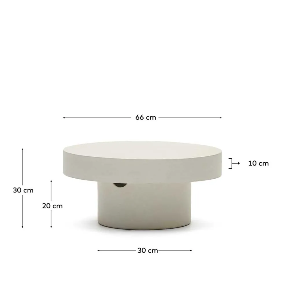 Wohnen Zement Couchtisch für Drinnen und Draussen - Stonya