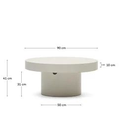 Wohnen Zement Couchtisch für Drinnen und Draussen - Stonya