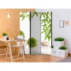 Wohnen Zen Motiv Paravent in Weiß & Grün - Doskados