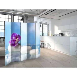 Wohnen Zen Spa Trennwand in Pink & Weiß & Blau - Kantaras