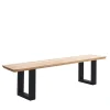 Wohnen Zerreiche Esstischbank mit Schweizer Kante - Osla
