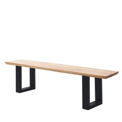 Wohnen Zerreiche Esstischbank mit Schweizer Kante - Osla