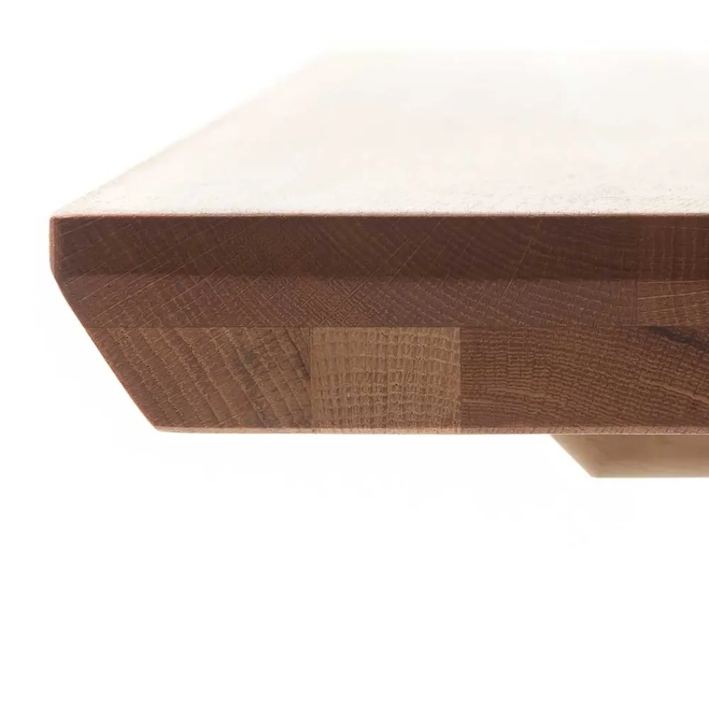 Wohnen Zerreiche Esstischbank mit Schweizer Kante - Osla