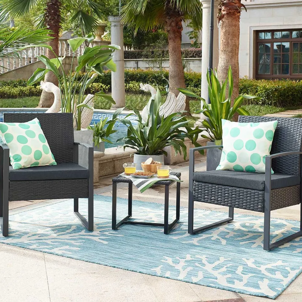 Wohnen Zwei Gartensessel & Beistelltisch - Laki (dreiteilig)