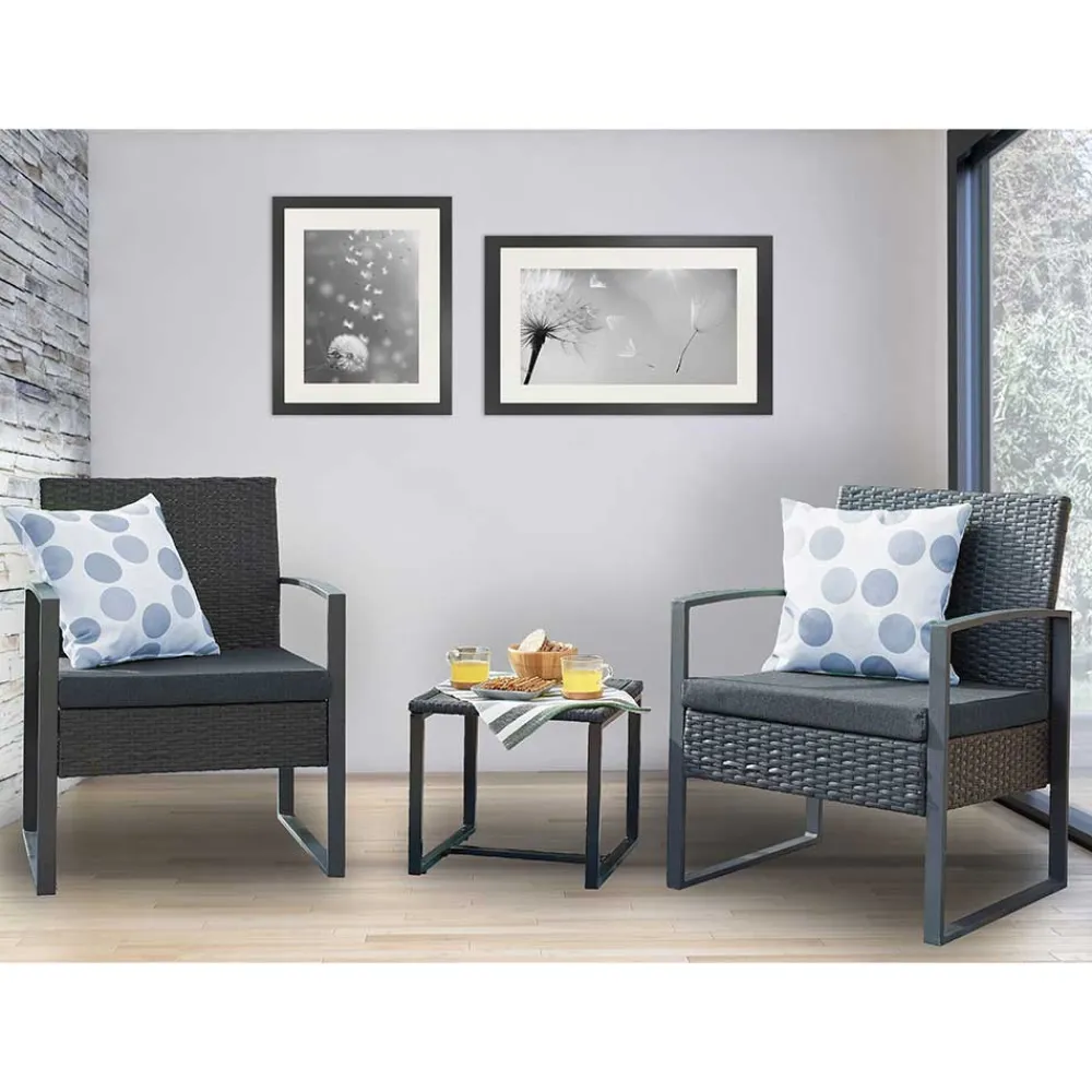 Wohnen Zwei Gartensessel & Beistelltisch - Laki (dreiteilig)