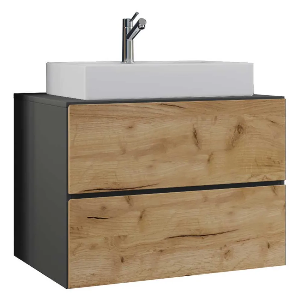 Wohnen Zweifarbige Badmöbel Kombi hängend - Effect (vierteilig)