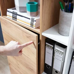 Wohnen Zweifarbige Büromöbel Kombination - Situatica (fünfteilig)