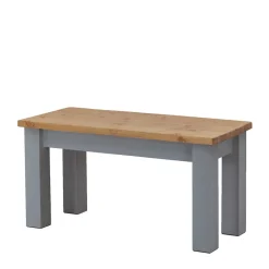 Wohnen Küchenbänke|Esszimmerbänke*Zweifarbige Esszimmerbank in Laugenfarbig & Grau - Nivada