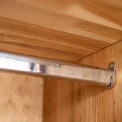 Wohnen Zweifarbiger Kleiderschrank aus Eiche massiv - Agusto