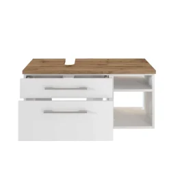 Wohnen Waschtisch|Waschbeckenunterschränke*Zweifarbiger Unterschrank für Waschbecken - Enwicos