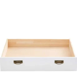 Wohnen Jugendbetten*Zweifarbiges Landhaus Bett aus Holz - Beapta