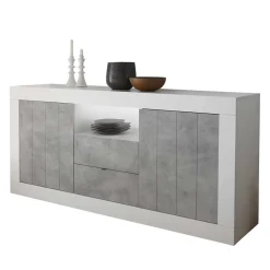 Wohnen Loft Möbel|Industrial Möbel*Zweifarbiges Sideboard mit offenem Fach - Niris