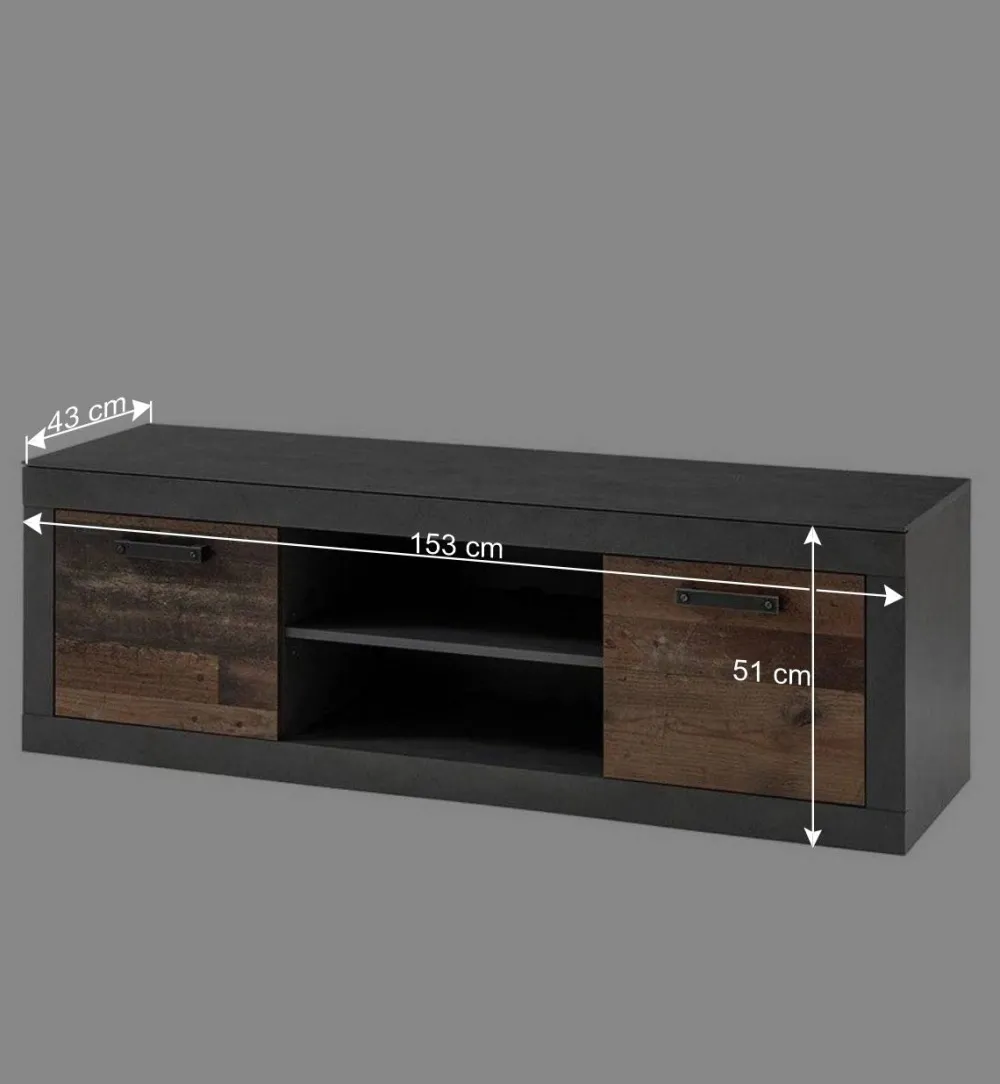 Wohnen Sideboards & Kommoden|Tv & Hifi-Möbel*Zweifarbiges TV Board 153 cm breit - Timuras