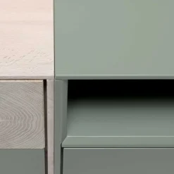 Wohnen Zweifarbiges TV Board mit Gerätefach - Ajevos