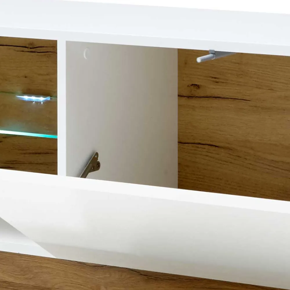 Wohnen Tv & Hifi-Möbel|Tv & Hifi-Möbel*Zweifarbiges TV Board mit Klappe - Myrda