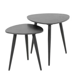 Wohnen Zweisatz Beistelltisch mit Keramikplatte - Yaliaz (zweiteilig)