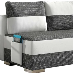 Wohnen Sofas|Sofa*Zweisitzer Funktionscouch in Grau und Weiß - Ventry