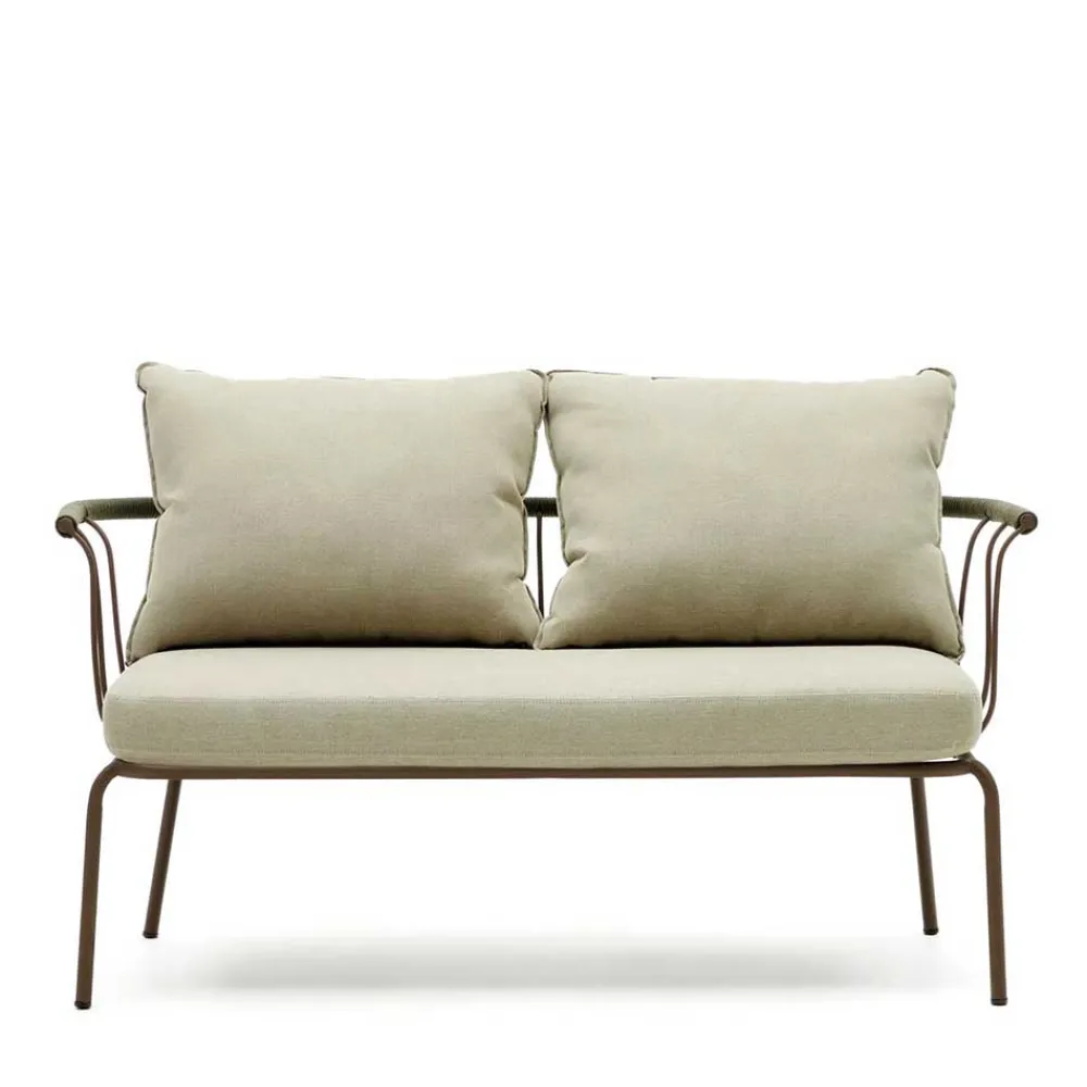 Wohnen Zweisitzer Gartensofa in Braun - Ragusca