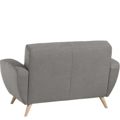 Wohnen Zweisitzer Sofa in Grau Microfaser - Durencas