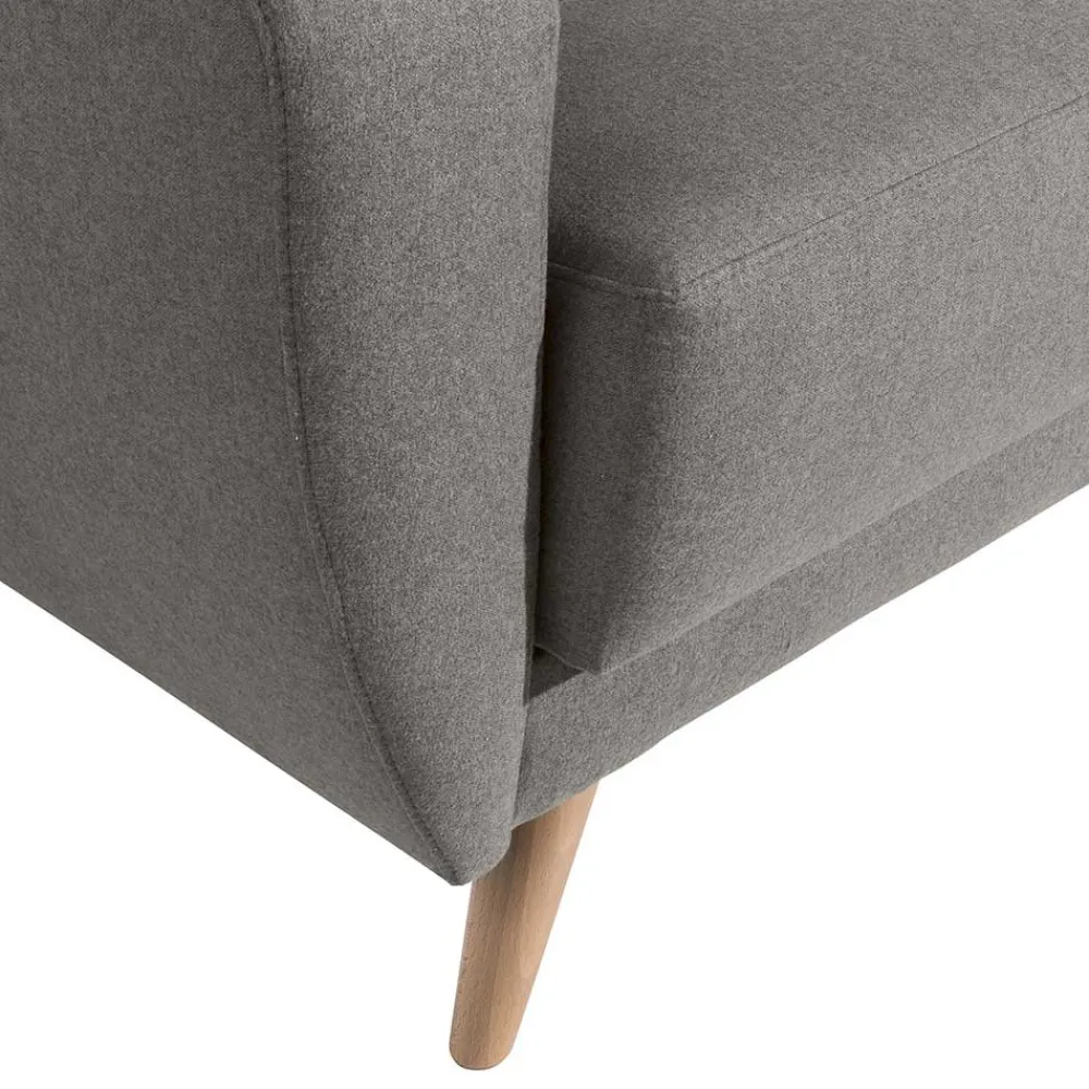 Wohnen Zweisitzer Sofa in Grau Microfaser - Durencas