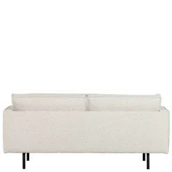 Wohnen Retro Möbel|Sofas*Zweisitzer Wohnzimmercouch in Beige Boucle - Elisa