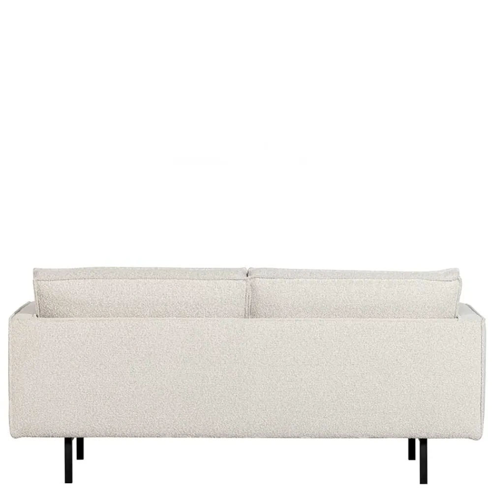 Wohnen Retro Möbel|Sofas*Zweisitzer Wohnzimmercouch in Beige Boucle - Elisa