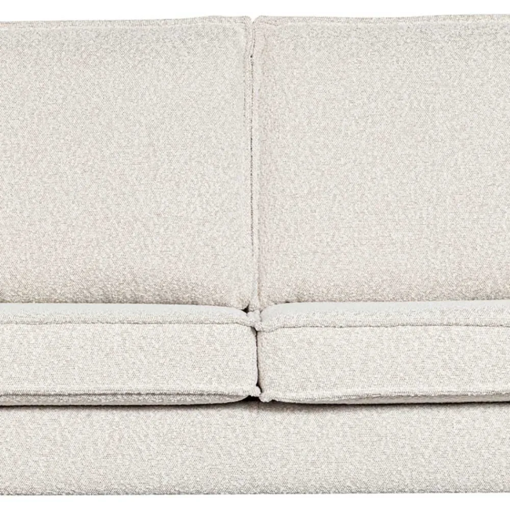 Wohnen Retro Möbel|Sofas*Zweisitzer Wohnzimmercouch in Beige Boucle - Elisa
