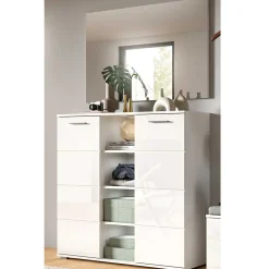 Wohnen Garderoben|Garderoben*Zweiteiliges Dielenmöbel Set Hochglanz - Rugova (zweiteilig)