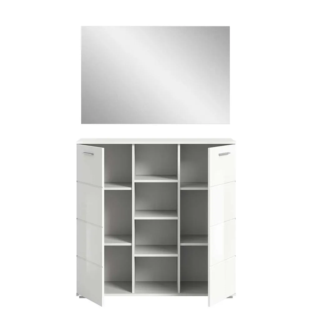 Wohnen Garderoben|Garderoben*Zweiteiliges Dielenmöbel Set Hochglanz - Rugova (zweiteilig)