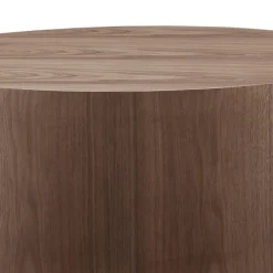 Wohnen Zylinder Wohnzimmertisch in Walnuss Furnier - Mateon