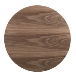 Wohnen Zylinder Wohnzimmertisch in Walnuss Furnier - Mateon