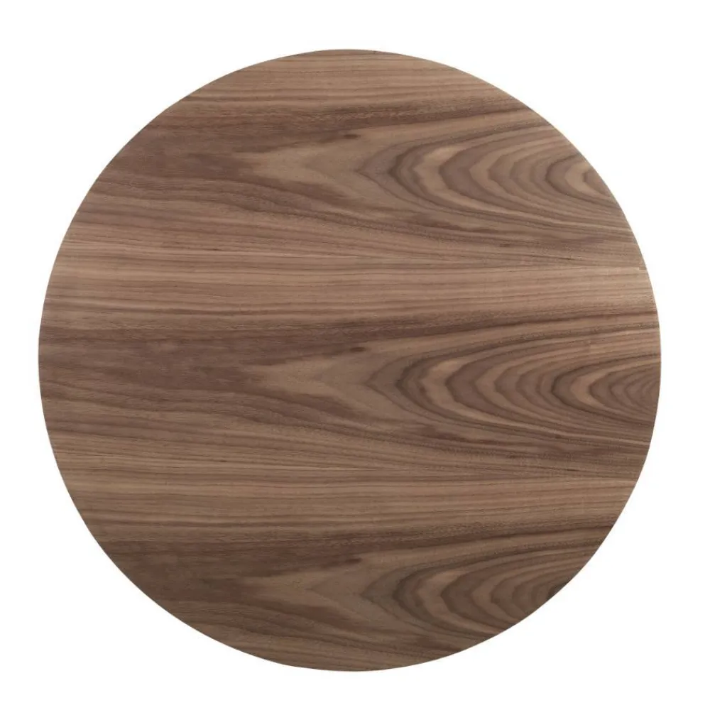 Wohnen Zylinder Wohnzimmertisch in Walnuss Furnier - Mateon