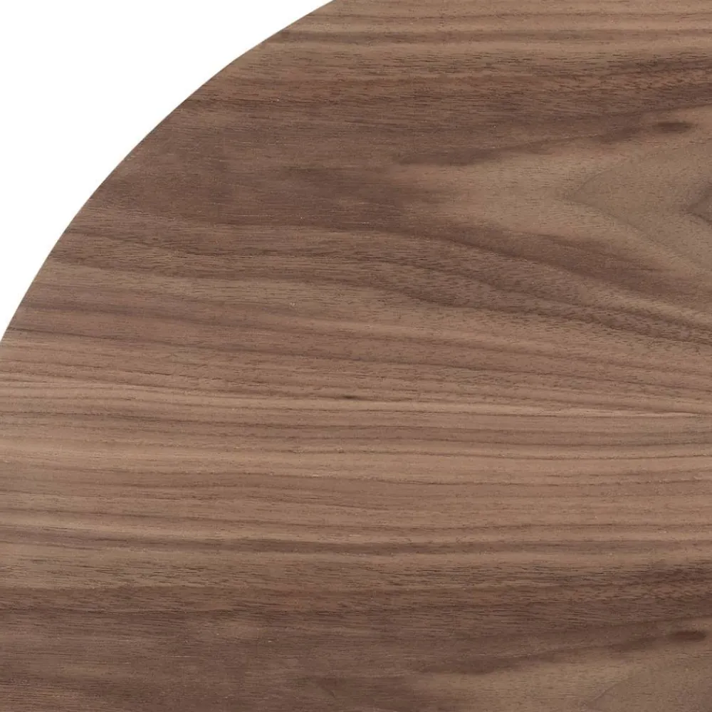 Wohnen Zylinder Wohnzimmertisch in Walnuss Furnier - Mateon