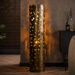 Wohnen Lampen & Leuchten*Zylindrische Stehleuchte in Bronze Antik - Motar