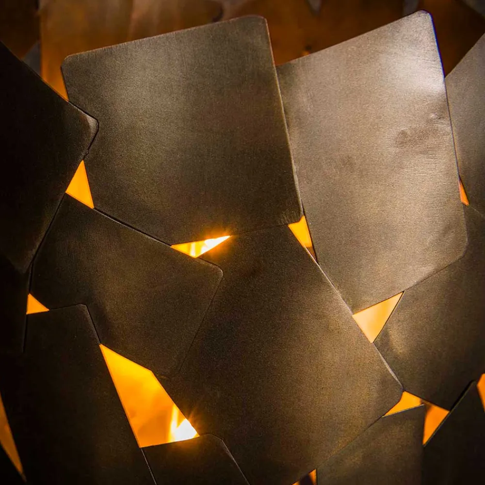 Wohnen Lampen & Leuchten*Zylindrische Stehleuchte in Bronze Antik - Motar